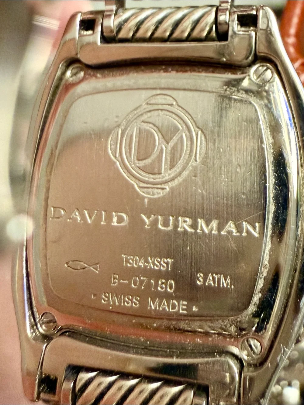 David Yurman Women's Diamond Bezel Watch Silver Cable Link